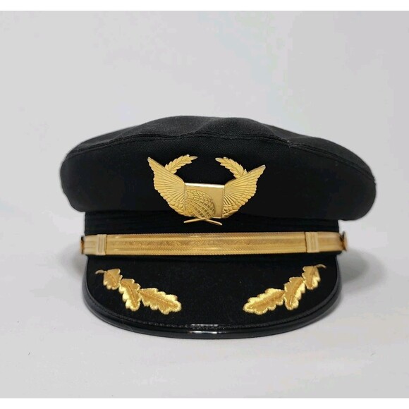 Vintage United Airlines Captain Pilot Hat Superior Uniform Co Chicago Size 7 1/4 - Picture 16 of 16